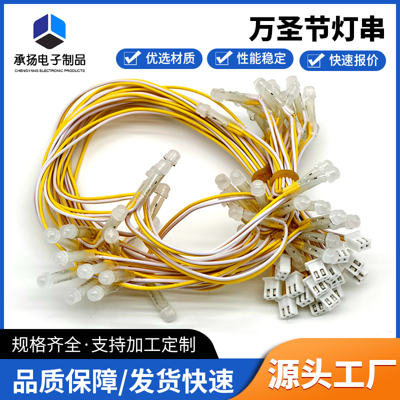 LED万圣节灯串幽灵复活节圣诞节印度排灯节日布置氛围装饰LED灯串