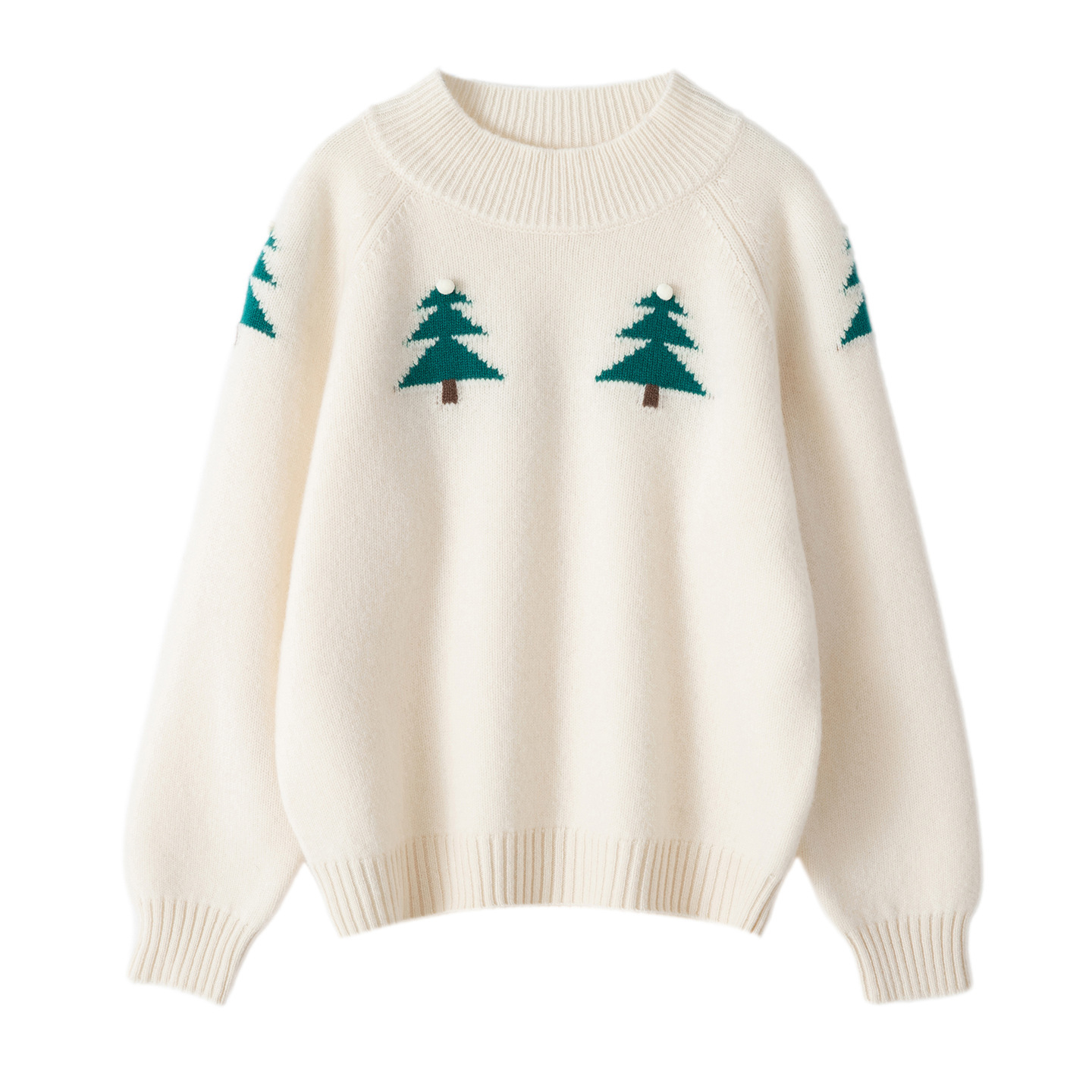 Korean style children's jacquard sweater, Christmas and New Year style, fashionable and versatile pullover knitwear for autumn and winter.