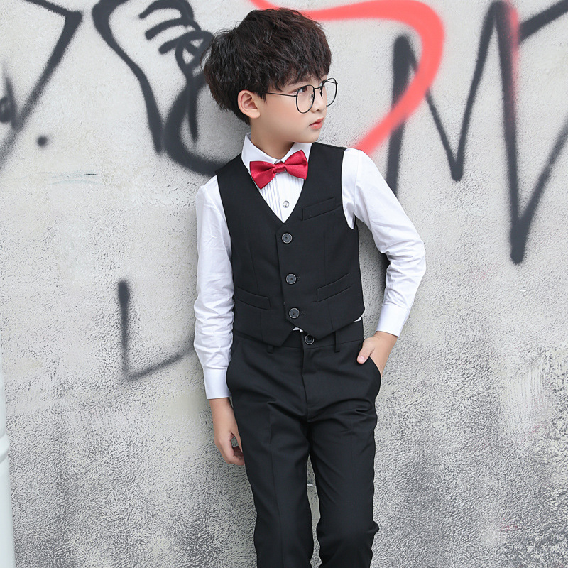 Trajes infantiles, trajes para niños, chalecos, pequeños anfitriones, trajes de piano para niños, niños de primavera y otoño.