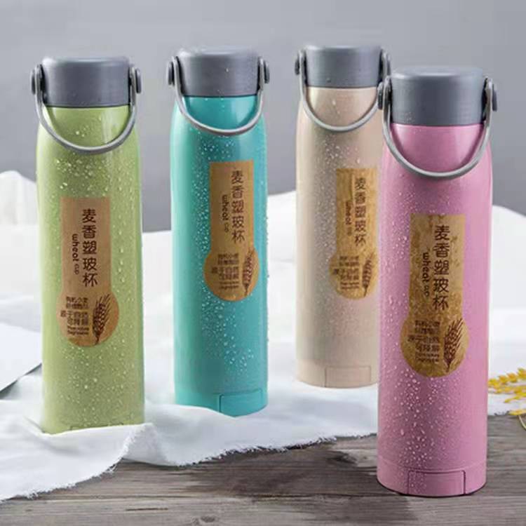 Creative Wheat Scented Glass Cup Insulation Double Layer Glass Cup Activity Small Gift Portable Micro Heating Cup Wholesale