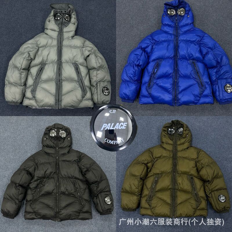 CP跨境工厂PALACE联名款COMPANY镜片徽章棉服男户外登山保暖欧码1|undefined