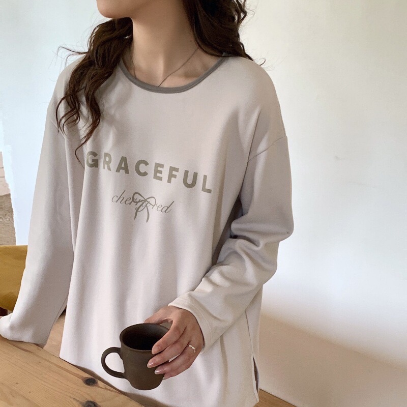 [Super Soft] 2025 Autumn New Korean Style Pullover Bow Set Cotton Wool Autumn Clothes Autumn Pants Home Clothes