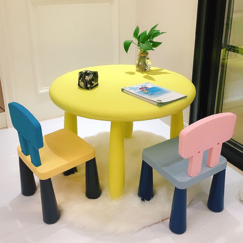 Kindergarten Table and Chair Set Kidsren's Plastic Learning Table and Chair Baby Painting Baby Handmade Household Toys Plastic Table