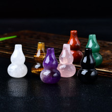 天然水晶原石葫芦摆件福禄平安家居客厅七星阵摆设DIY吊坠饰品