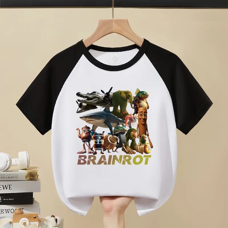 NASA アメリカの山と海の経典半袖子供用夏木棒忍者純綿 Tシャツ男の子と女の子のためのトレンディなトップス|undefined