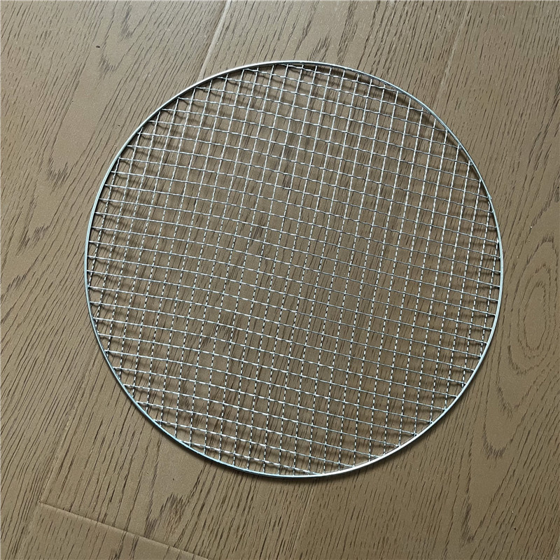 メーカー卸売り円形金属スクリーン製品ステンレス鉄材質屋外キャンプバーベキューネット家庭用囲炉|undefined