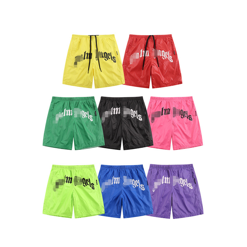 Cross-border European and American Fashion Brand Palm Angel Letter Logo Casual Beach Shorts Men's and Women's Sports Mesh Pants Summer Cross-border European and American Fashion Brand Palm Angel Letter Logo Casual Beach Shorts Men's and Women's Sports Mesh Pants Summer