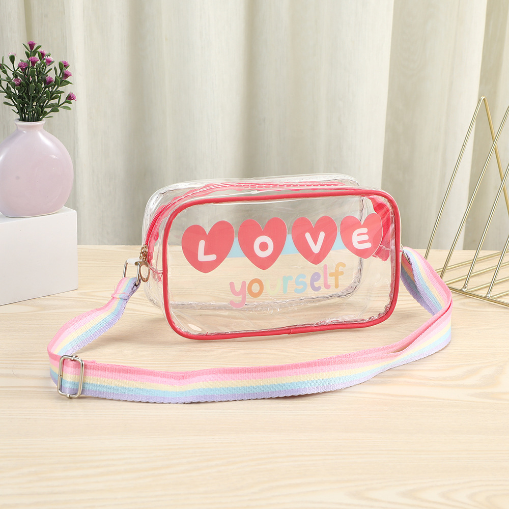 Yama bolsa de maquillaje transparente bolsa de almacenamiento de viaje del aeropuerto patrón de arena transparente bolsa de playa alta capacidad de aire