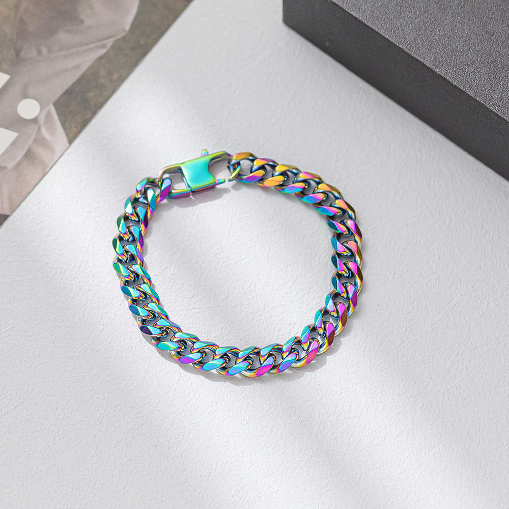 Original Design Colorful Titanium Steel Plating Bracelets 1 Piece