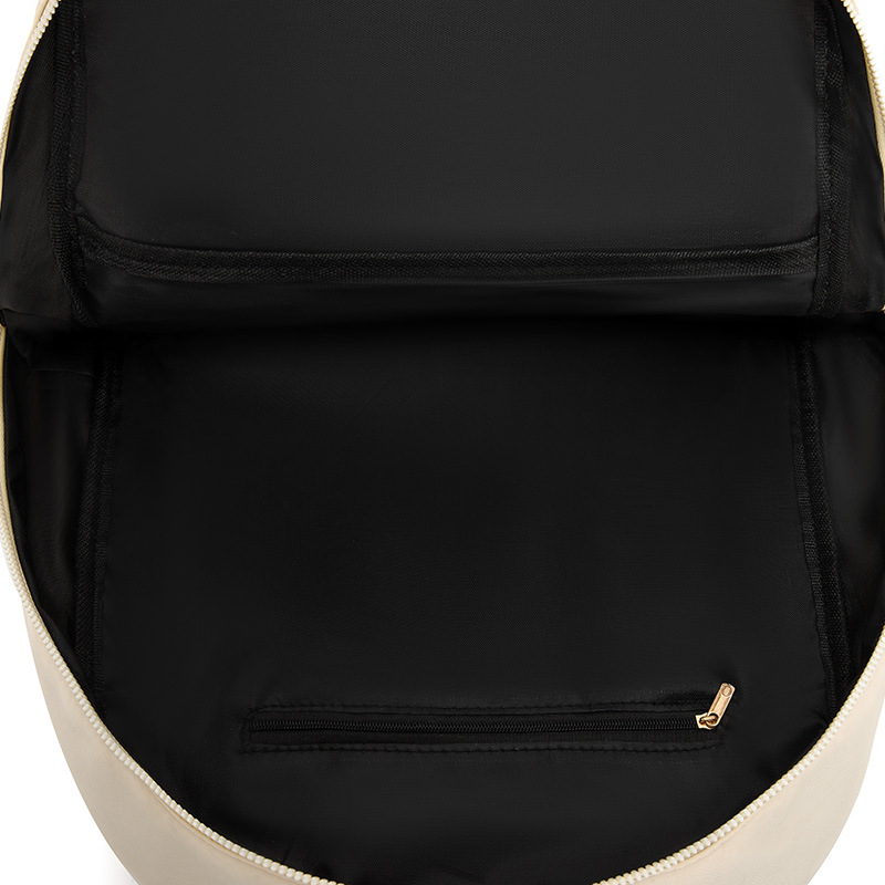 Mochila para computadora de 14 pulgadas para mujer 2024 nueva mochila casual para mujer moda color de contraste mochila escolar para estudiantes de secundaria al por mayor