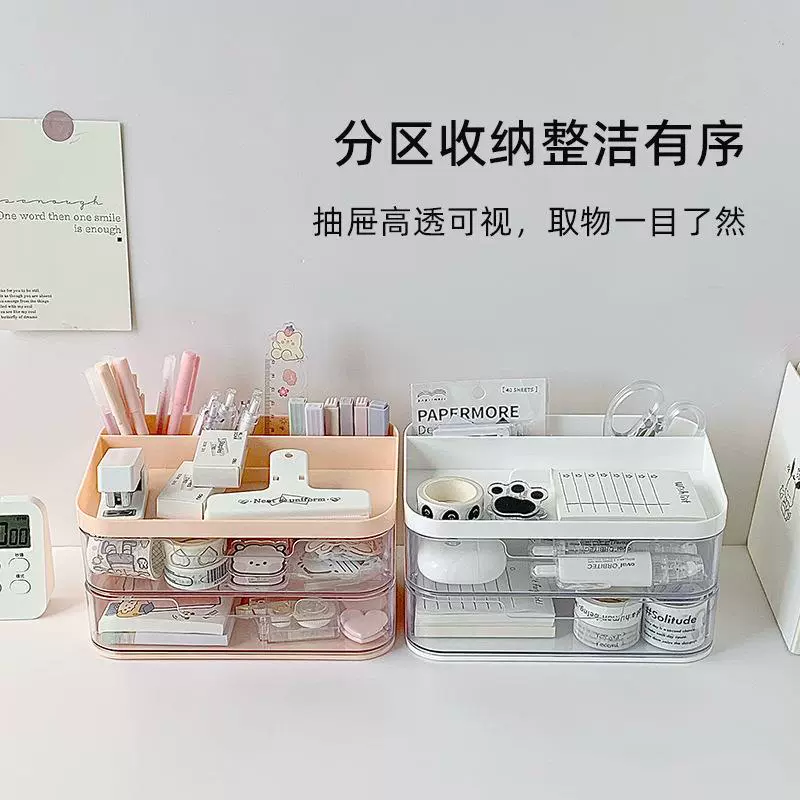 Universal storage box for elementary school students, stationery for boxes, high quality storage system, capacious pens holder