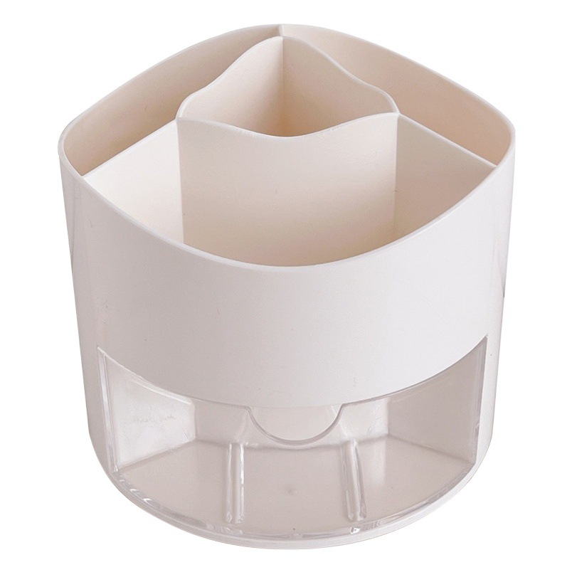 Rotación titular de la pluma de gran capacidad de escritorio papelería caja de almacenamiento dormitorio del estudiante escritorio de los niños cepillo de maquillaje estante ligero estilo de lujo