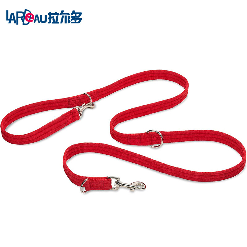 Amazon dog leash multifunctional double-headed sports dog walking leash pet supplies training dog chain thickened cross-border