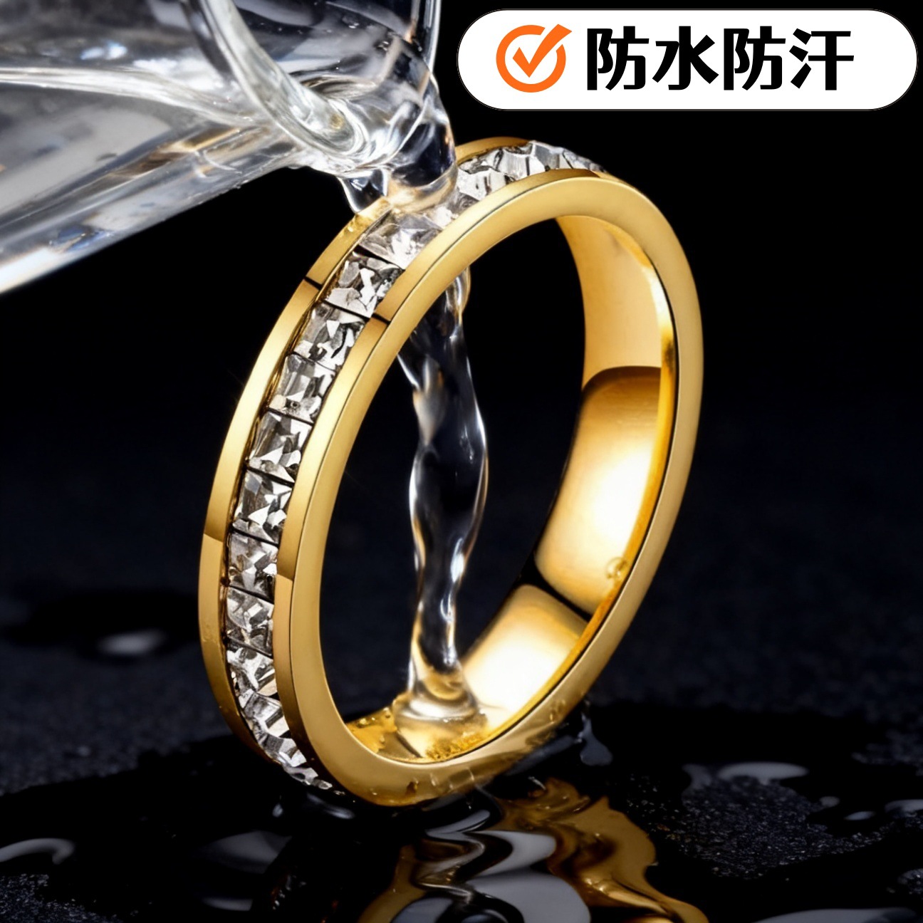 brand golden ring stainless steel