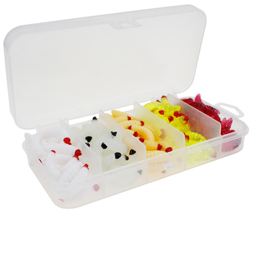 Liegao New Mealworm Lure Bait Set Luminous Bionic Soft Bait Cross-Border Set Taiwan Fishing Gear Supplies