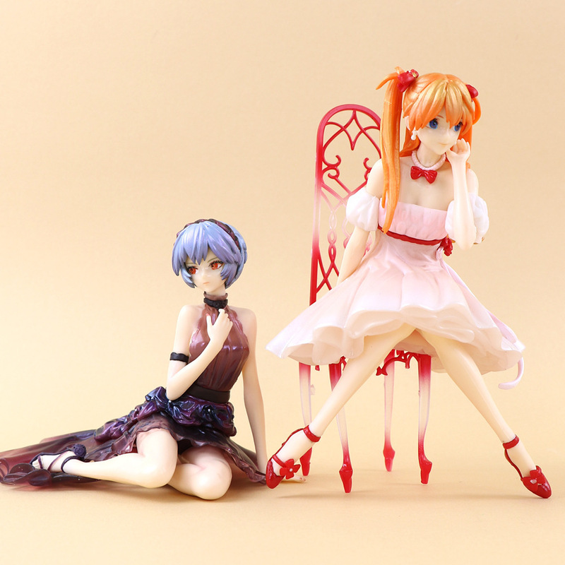 Anime Girl Asuka Ayanami Rei Pressed Instant Noodles Two-Dimensional Figure Model