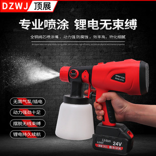 Factory direct red lithium spray gun products doors and windows paint factory electric removable paint Makita interface