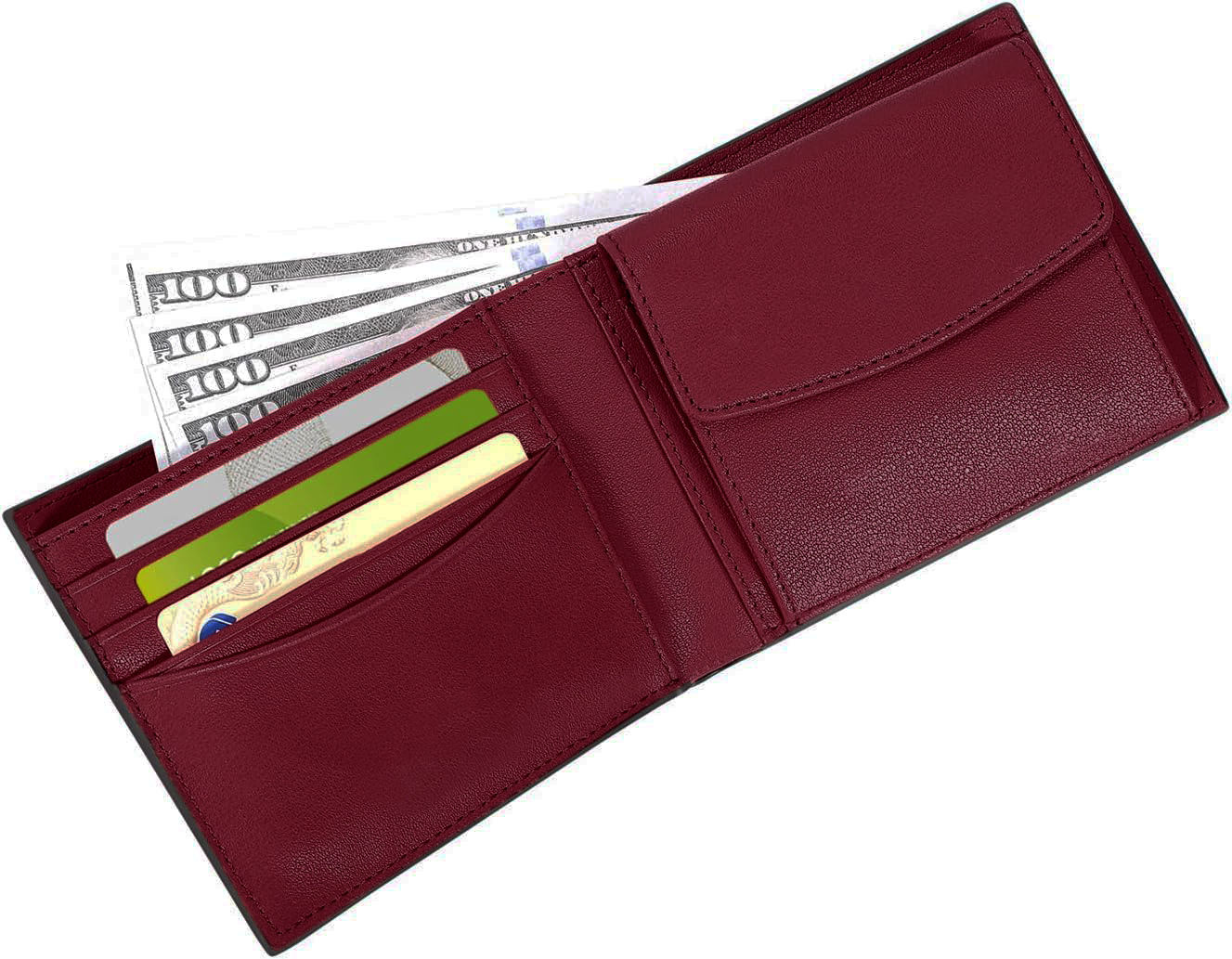 Cartera de negocios japonesa Rakuten transfronteriza personalizada Monedero de posición de moneda para hombres Cepillo antirrobo Cartera de cuero de primera capa