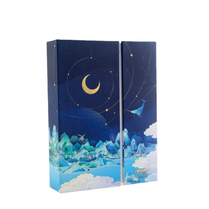 方形对开翻盖饰品化妆品包装礼盒LOGO烫金 手表双开PVC礼盒设计