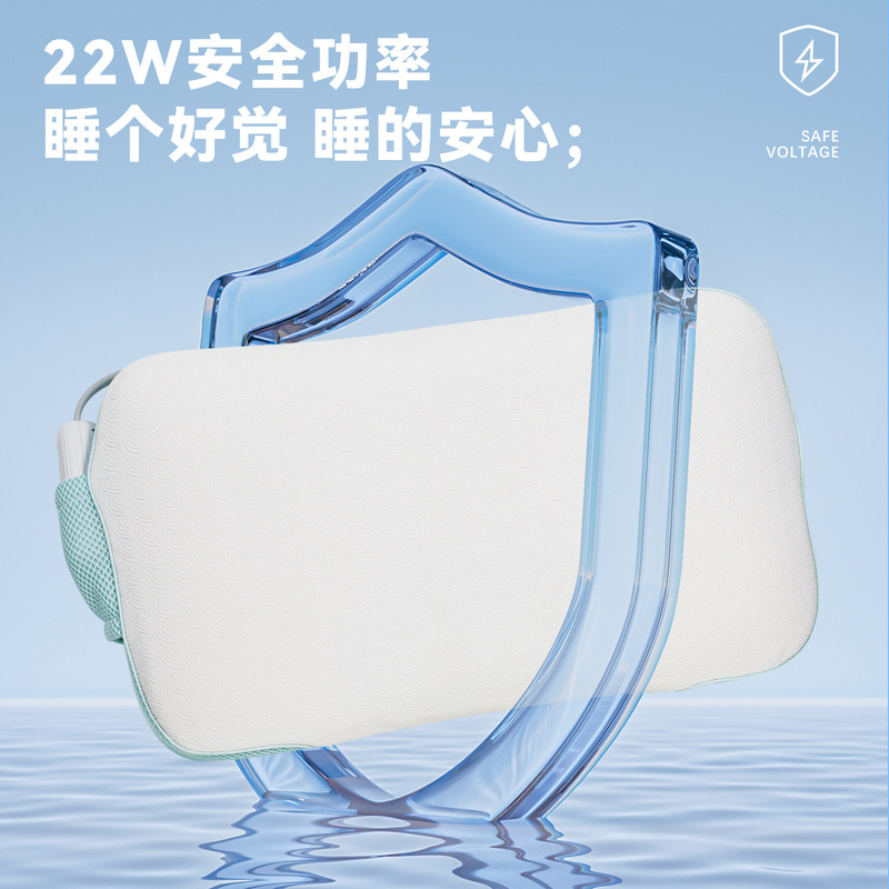 多機能ネックマッサージ枕/ネックプロテクター温湿布理学療法枕/インテリジェント牽引高さ調節可能な睡眠枕|undefined
