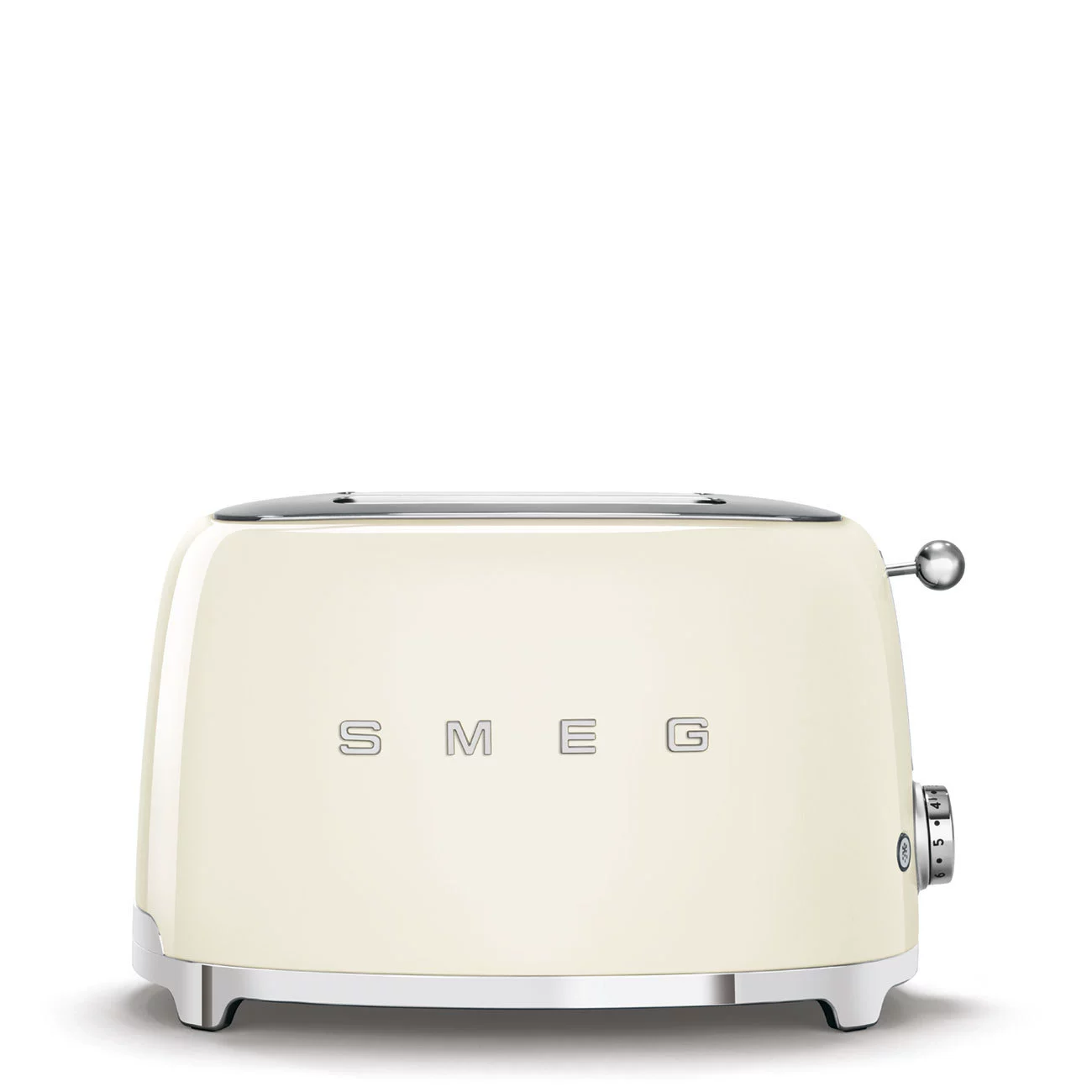 Тостер на 2 ломтика (SMEG), ретро-дизайн, компактный 2‑предметный прибор, крем/белый/чёрный/синий