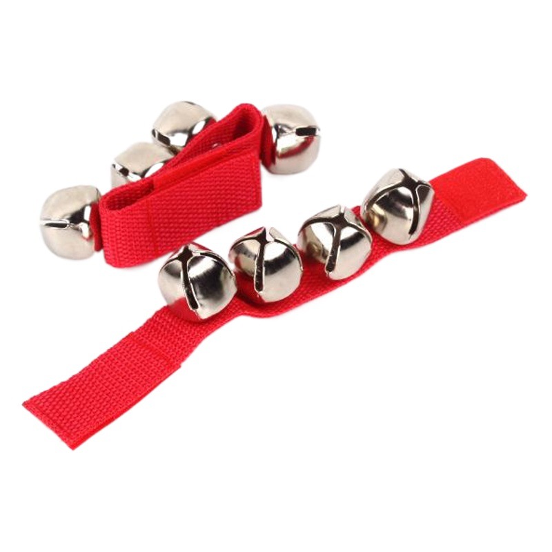 Orff Wrist Bell Toy Stepping Bell Dancing Game Wrist Bell Kidsren's Hand Bell Toy Foot Bell Waist Bell