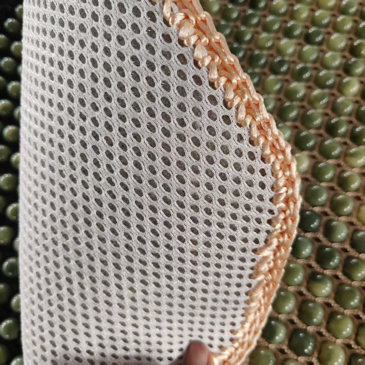 Acrylic Jade Resin Jade Seat Cushion Summer Bead Car Seat Cushion Imitation Jade Wholesale