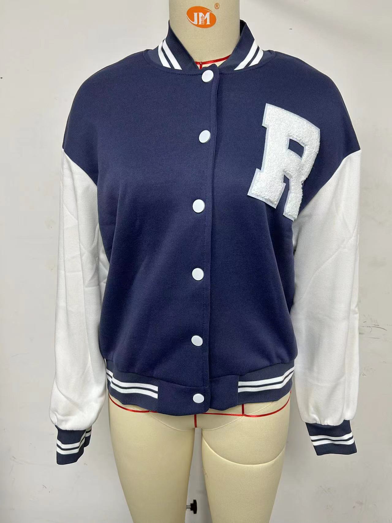 Women's Casual Printed Sweatshirt Jacket Versatile Baseball Top_voghion.com