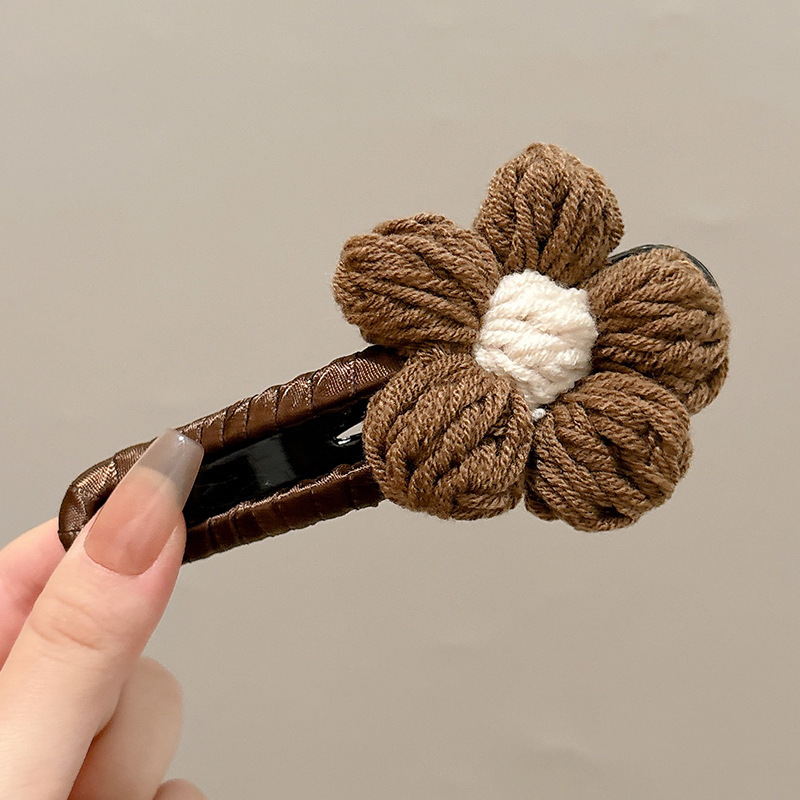 Flores de cabello de cabello de cabello de pato de cabello de tiburón de tamaño grande para mujeres alternativas seguras después del otoño y el invierno de la cabeza de cabello de captura de palabras