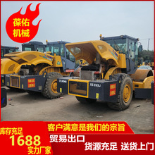 外贸专销二手222J压路机二手220J压路机低油耗操作便捷单钢轮出售