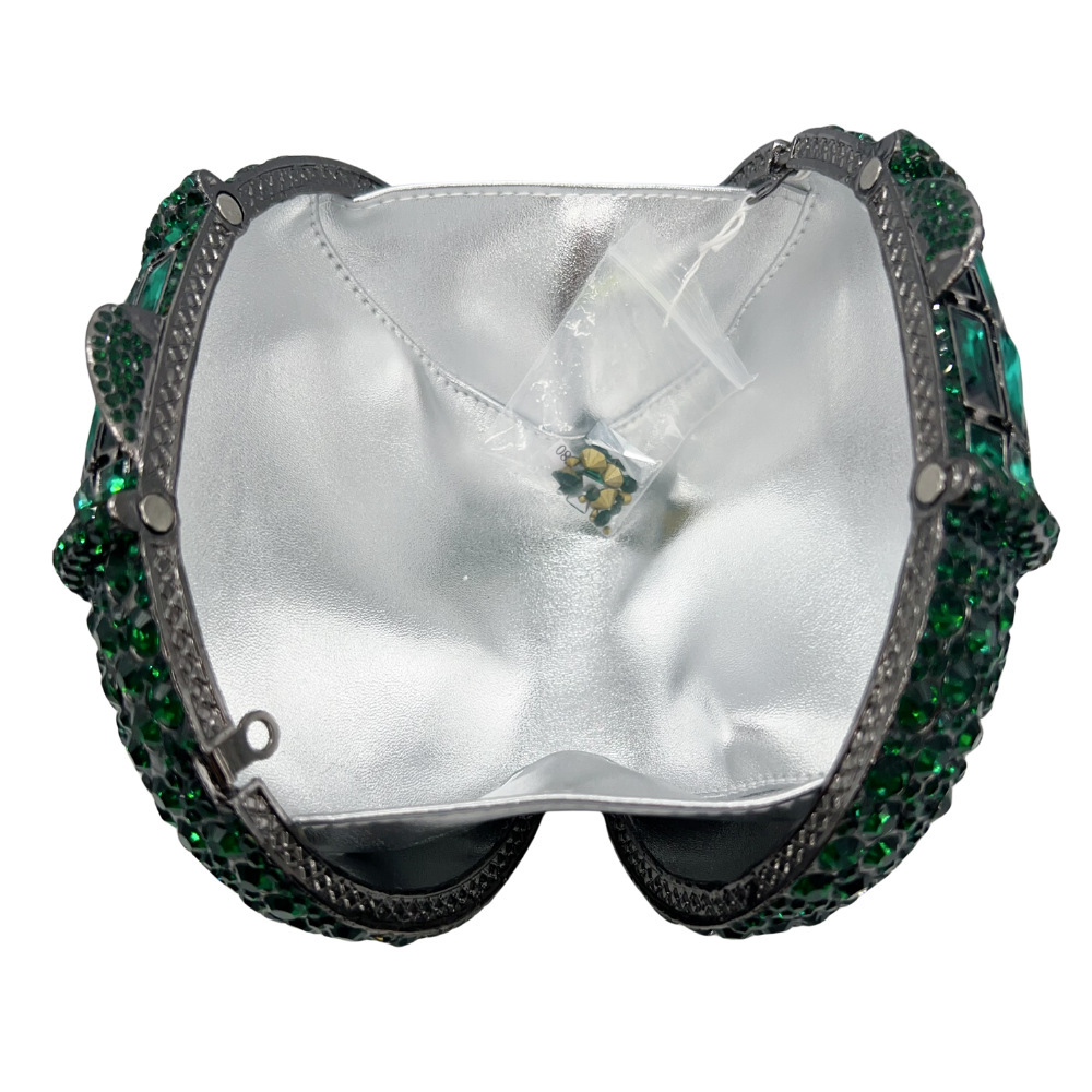 Piedra fábrica de bolsas de noche metal hueco diamantes bolsas de banquete diamantes bolsas de mano de mujer