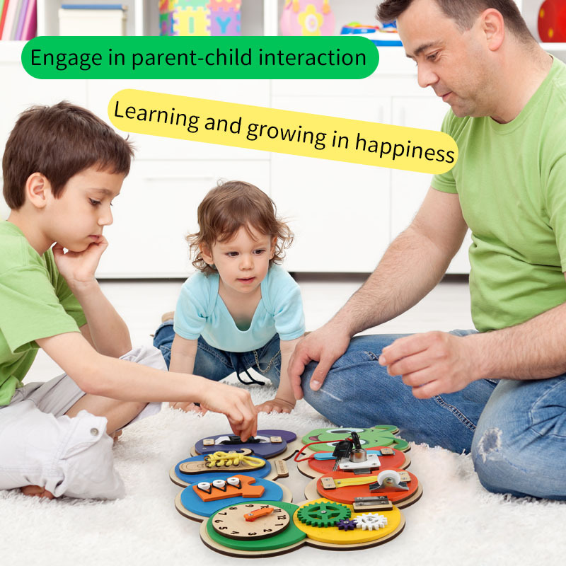 Fábrica personalizada al por mayor para niños, tablero ocupado hecho a sí mismo, accesorios de bricolaje, tablero de agujero de juguete, tablero de busyboard de educación temprana Montessori