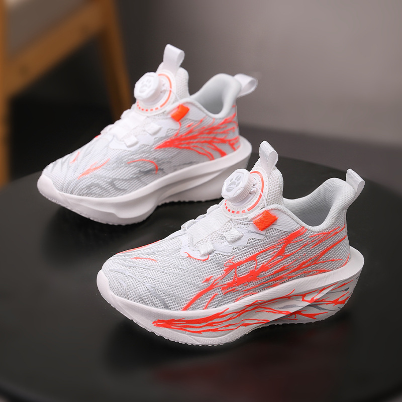 Zapatillas Deportivas de Malla con Cierre Giratorio para Niños Ligera Transpirable y Amortiguadora image 8