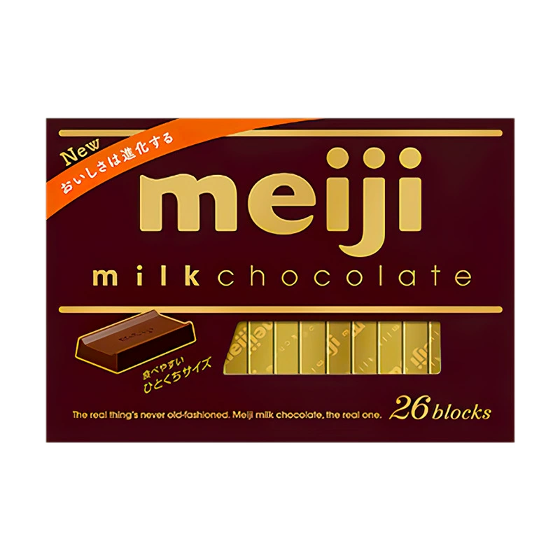 Шоколадные конфеты (Meiji) 120 г — матча, клубника, молоко, тёмный шоколад