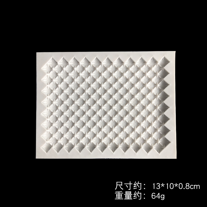 Decoración de borde de pastel molde de silicona textura de punto trébol de cuatro hojas decoración de flor pequeña fabricación de chocolate fondant