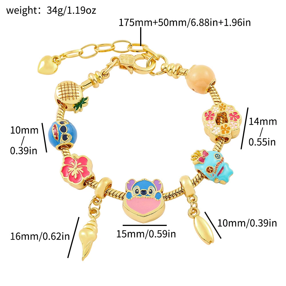 (Cross-border trading), fashionable fuchsia beaded bracelet, pendant, beads, accessory, DIY