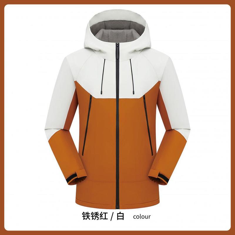 爆款加绒加厚冲锋衣定制logo外套软壳工作服冲锋衣登山服印字刺绣|undefined
