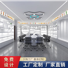 设计展厅烤漆展示柜企业文化样品展柜直播化妆品异形陈列柜展台