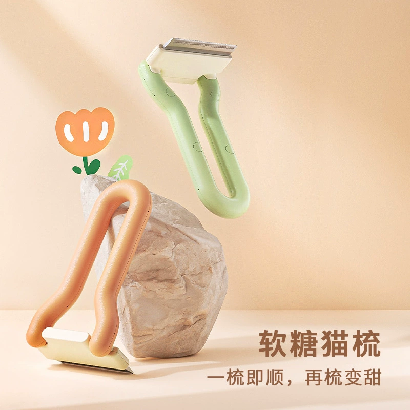 Жидкая гуммированная расческа для кошек, универсальный инструмент для удаления волос для кошек и собак, одна расческа для разглаживания и фиксации волос, средство для удаления летающих волос и чистки.