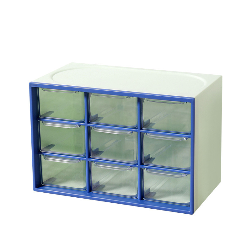 El escritorio de nueve Palacios tipo cajón contiene la caja, la Caja de pegatinas de guka, el Gabinete de joyas femeninas del escritorio se divide en pequeñas casillas para ordenar el contenido.