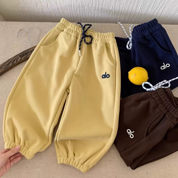 Children's solid color autumn trousers for boys