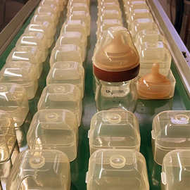 广口奶嘴收纳盒60\70口径纳米银透明奶嘴盒适配世喜赫根奶嘴盒