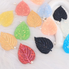 新款砂糖萤火虫树叶贴片制作手机壳装饰品奶油胶发夹冰箱贴材料包