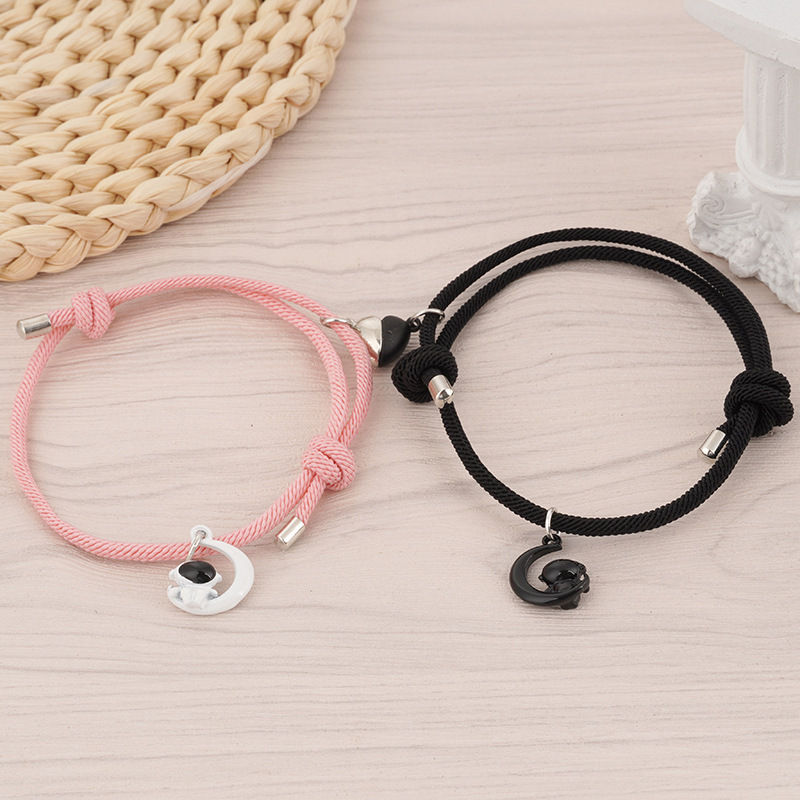 A variety of Milan rope astronaut couple bracelet a pair of men and women love magnetic absorption braided hand rope adjustable
