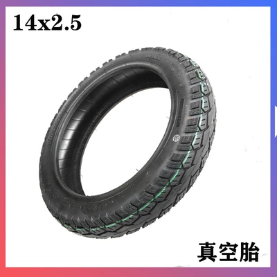 14*2.5 thickened tubeless tire 14 inch 14X2.5 pneumatic tire electric car battery car thickened tire 66-254 (Elektrikli avtomobil şinləri)