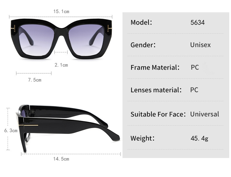PC, UV400 Protection Lens Material Square Glasses Style Casual Retro Gradient Color Leopard PC UV400 Protection Square Full Frame Women's Sunglasses