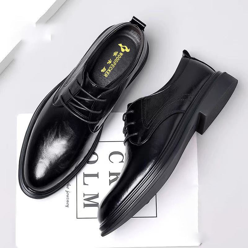 Men’s Formal Leather Shoes Soft-soled Business Versatile British Style_voghion.com