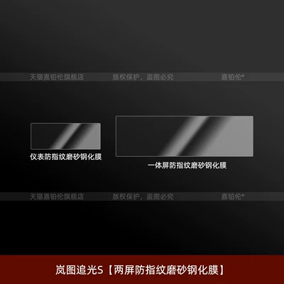 Suitable for Lantu ChaiGuang S: Car interior film - lantu-ziguang-s-dual-screen-anti-fingerprint-matte-tempered-film