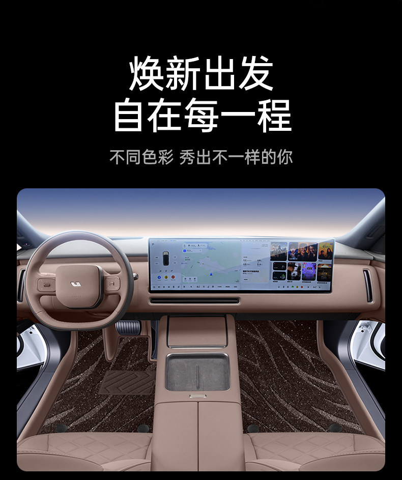 Suitable for Ideal L8Livis Floor Mats Tpe New Car Interior Modification Accessories Trunk Mat Starry Sky Carpet Floor Mat