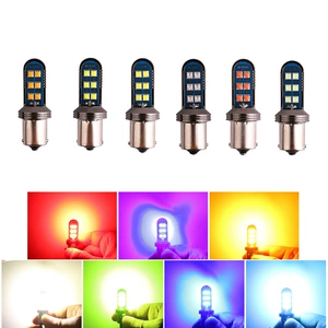 Car led brake light 1157 1156 9-80V highlight steering motorcycle tail light burst flash reversing light